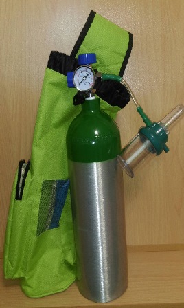 2L  Aluminum cylinder with green bag